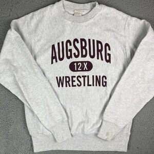 Augsburg University Wrestling 12x Champion Reverse Weave Sweater Small